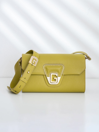 Сумка-багет Gironacci gir3211 vitello/calf mostarda/lilla