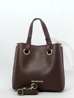 Мини-шоппер Di Gregorio gr8906P vitello moka oro