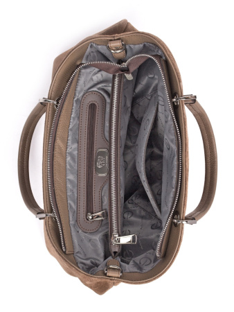 Сумка-тоут Curanni cu2548 camoscio pantera cacao