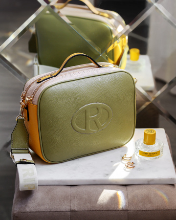 Сумка-боулер Ripani Angelite rp3716OU 00341 olive/giallo
