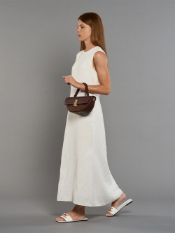 Сумка-седло Arcadia Moon ar4939 dollaro/raffia cognac
