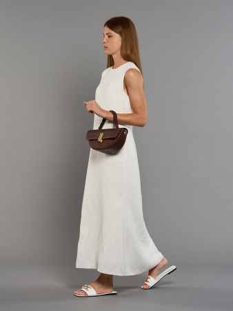 Сумка-седло Arcadia Moon ar4939 dollaro/raffia cognac