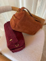 Сумка-боулер Ermanno Scervino Lisa Suede sce12402315 burgundy