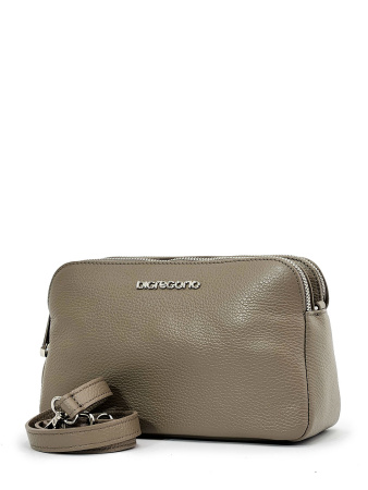 Сумка-багет Di Gregorio gr8798 vitello tortora argento