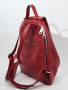 Рюкзак Di Gregorio gr9221 vitello rosso argento