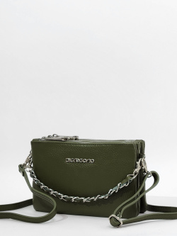 Клатч Di Gregorio gr8885 vitello oliva argento