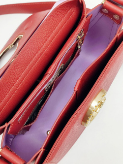 Сэтчел Gironacci gir3111 vitello/calf rosso india/lilla