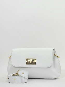 Сумка-багет Di Gregorio gr821 vitello bianco oro