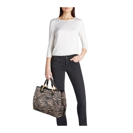 Шоппер Braccialini Beth Animalier B18570-YY O03 polisynt zebra