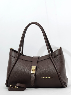 Сумка-тоут Di Gregorio gr9212 vitello moka oro