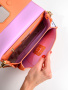 Сумка-багет Gironacci gir2290 vitello/calf melone/lilla