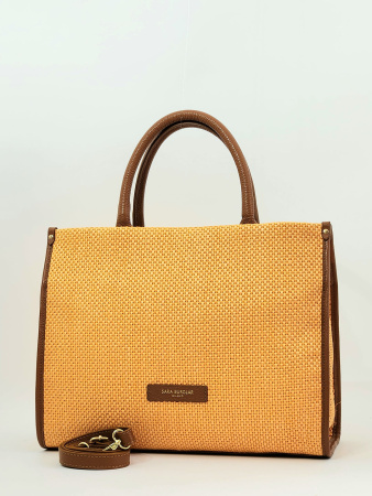 Шоппер Sara Burglar sb2314 dollaro/raffia arancio