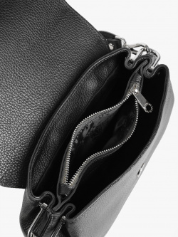 Сумка-багет Di Gregorio gr8745 vitello nero argento