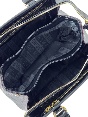 Саквояж-боулер Marino Orlandi mo4520 cocco vino/nero