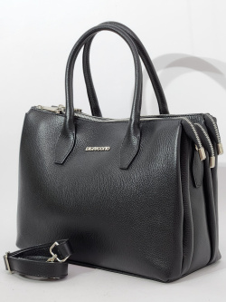 Сумка-тоут Di Gregorio gr8978 vitello nero argento