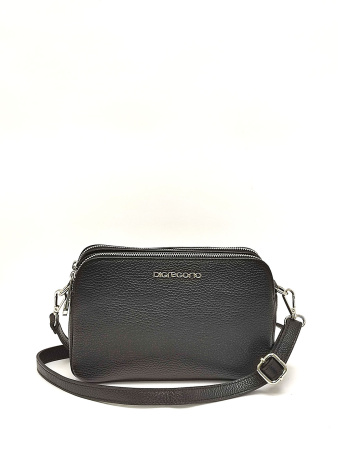 Сумка-багет Di Gregorio gr8798 vitello nero argento