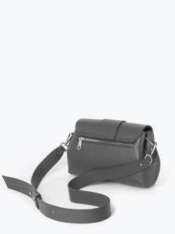 Сумка-багет Di Gregorio gr8745 vitello grigio argento