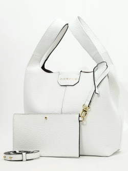 Мини-шоппер Di Gregorio gr6011 vitello bianco oro