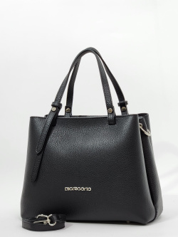 Сумка-тоут Di Gregorio gr9147 vitello nero argento
