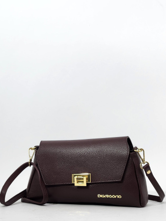 Сумка-багет Di Gregorio gr9140 vitello bordo oro