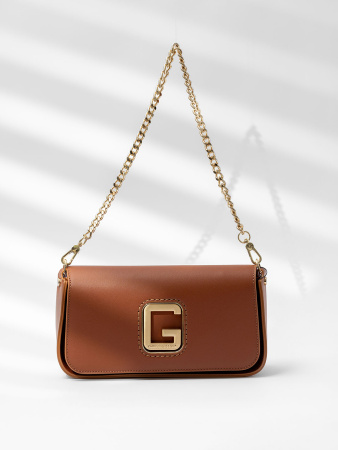 Сумка-багет Gironacci gir2290 charme/calf cognac/lilla