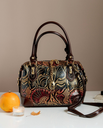 Сумка-боулер Marino Orlandi mo4716C gradiente rossa/nero