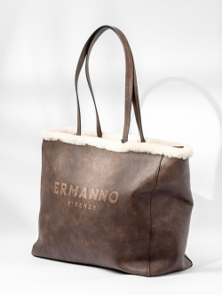 Сумка-тоут Ermanno Scervino Vanessa Fur sce12401988 t.moro