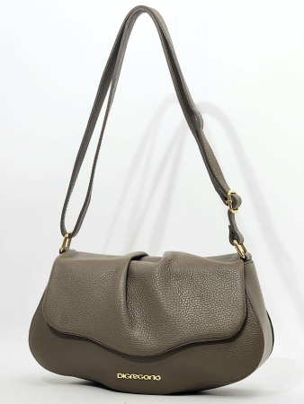 Сумка-седло Di Gregorio gr9013 vitello taupe oro