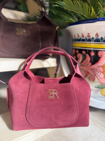 Сумка-тоут Ermanno Scervino Candy Suede sce12402306 burgundy