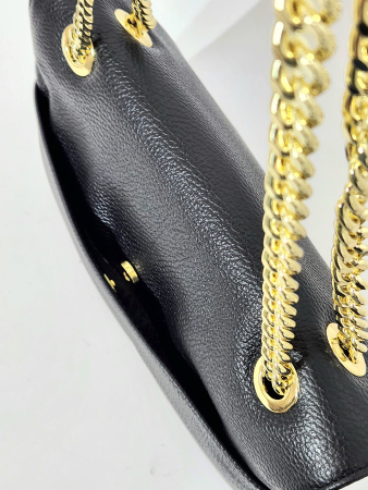 Сэтчел Di Gregorio gr1629 vitello nero oro