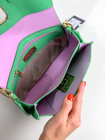 Сумка-багет Gironacci gir2290 vitello/calf menta/lilla