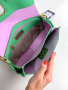 Сумка-багет Gironacci gir2290 vitello/calf menta/lilla