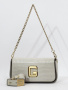 Сумка-багет Gironacci gir2290 rico lux/vitello/calf milk/off white