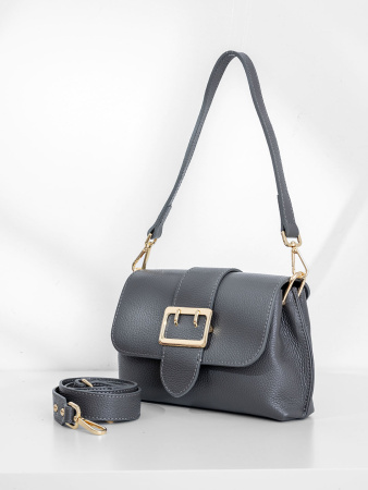 Сумка-багет Steffalini st1139 vitello grigio v1