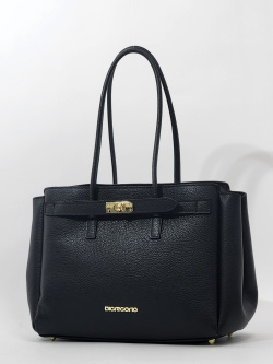 Сумка-тоут Di Gregorio gr9168 vitello nero oro