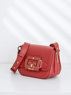 Мини-сэтчел Gironacci gir2370/B vitello/calf rosso india/lilla