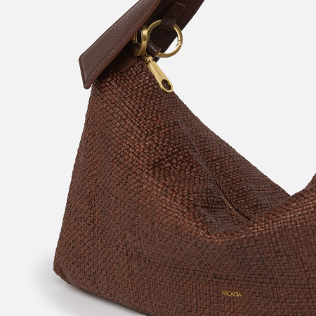 Сумка-хобо Arcadia Roxanne ar5612 dollaro/raffia cognac