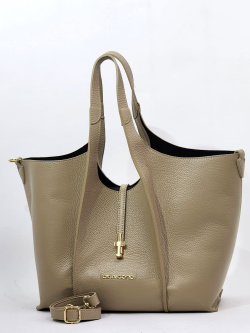Шоппер Di Gregorio gr9169 vitello cappuccino oro