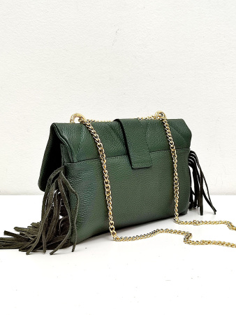 Сумка-багет Steffalini st0614 vitello verde