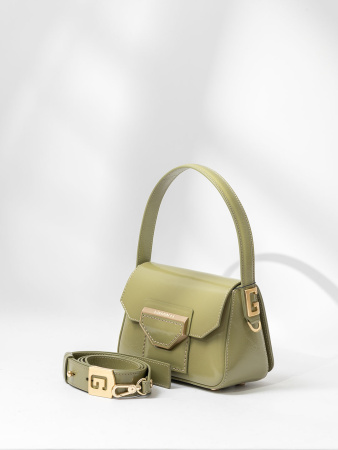 Мини-сэтчел Gironacci gir3130 naplak/calf kiwi/phard