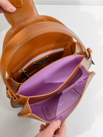 Сэтчел Gironacci gir2392 capri/vitello lux/calf cuoio/cuoio