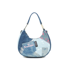 Сумка-хобо Braccialini Amy Jeans B18823-TY 200 tessuto/polisynt blu