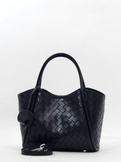 Тоут-шоппер Steffalini st9192 intrecciato nero