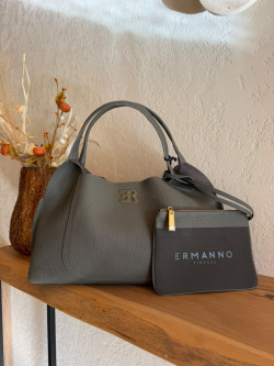 Сумка-тоут Ermanno Scervino Candy Big Grain sce12402302 taupe