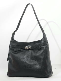 Сумка-хобо Steffalini st1394 vitello nero