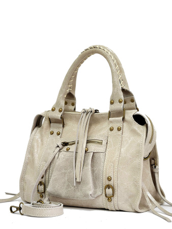 Сумка-боулер Steffalini st2331 vitello/laminato beige