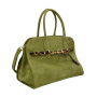 Сумка-тоут Claudia Firenze cl11327 camoscio/leo verde