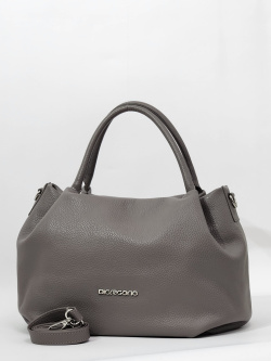 Сумка-тоут Di Gregorio gr8812 vitello smog argento