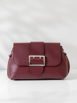 Сумка-багет Di Gregorio gr8745 vitello bordo argento