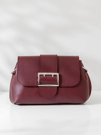 Сумка-багет Di Gregorio gr8745 vitello bordo argento